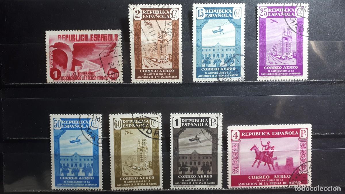 Sellos: ESPA&Ntilde;A. A&Ntilde;O 1936. &deg;. EDIFIL 711/2, 715, 717, 729/2, 724.