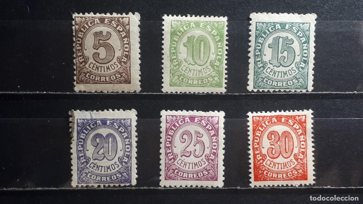 Sellos: ESPA&Ntilde;A. A&Ntilde;O 1938. &deg;/**. EDIFIL 745/50