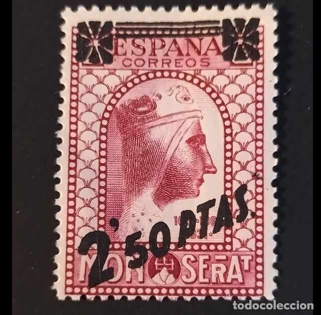 Sellos: Edifil 791 SIN FIJASELLOS MNH Espa&ntilde;a 1938 Montserrat