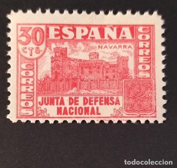 Sellos: Edifil 808 SIN FIJASELLOS MNH Espa&ntilde;a 1936-37 Junta Defensa Nacional