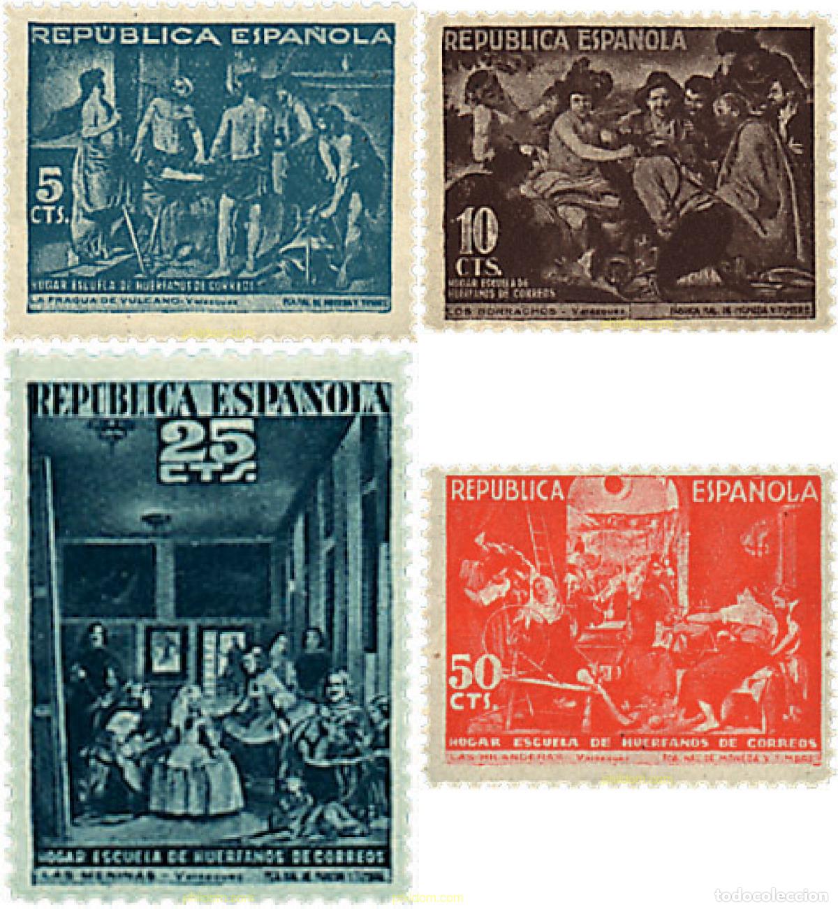 Sellos: 639933 MNH ESPA&Ntilde;A 1938 PINTURAS DE VELAZQUEZ