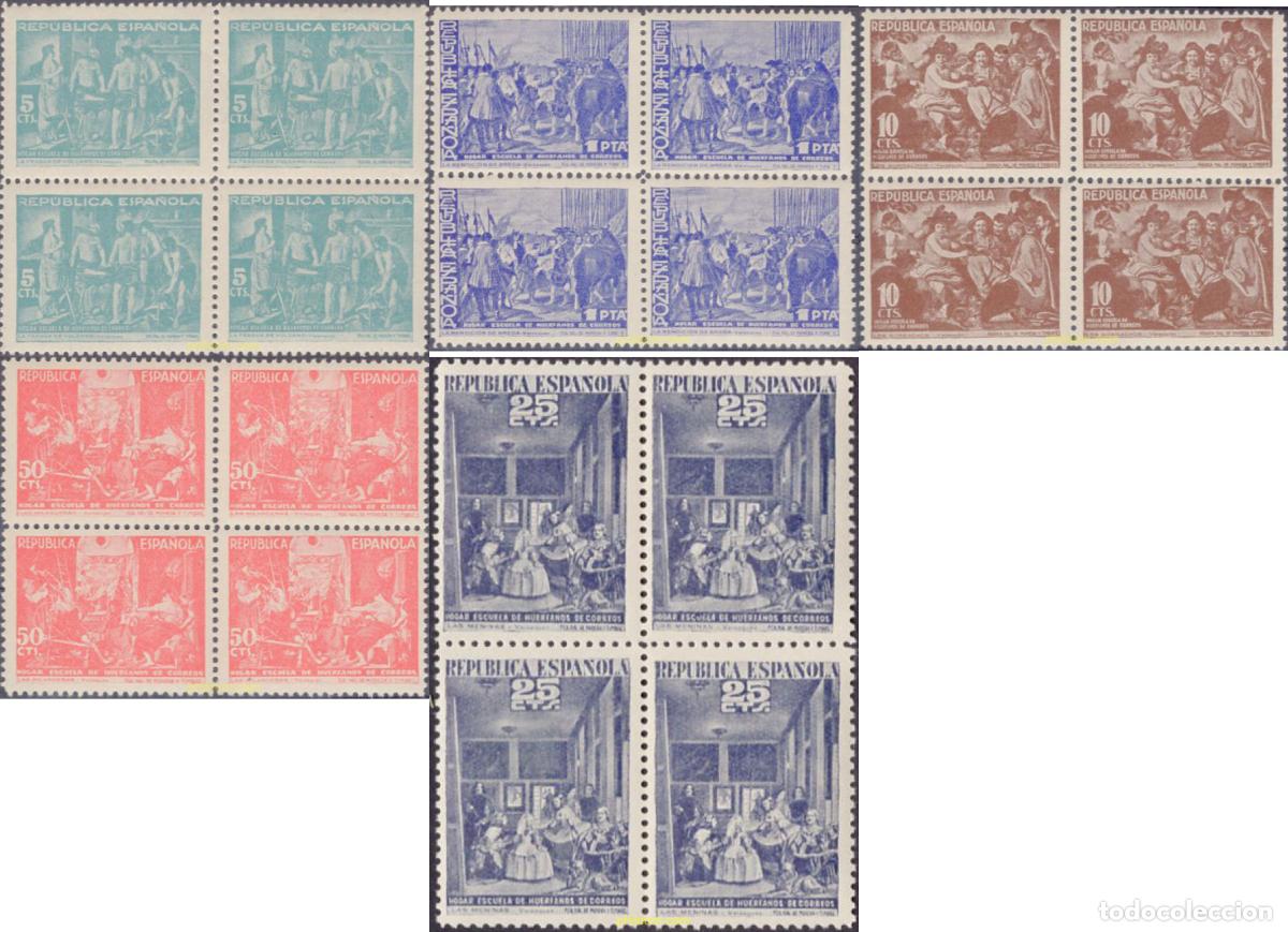 Sellos: 640160 MNH ESPA&Ntilde;A 1938 PINTURAS DE VELAZQUEZ