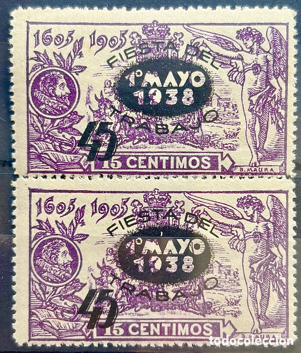 Sellos: Espa&ntilde;a 1938 Fiesta del Trabajo