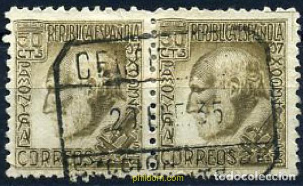 Sellos: 209297 USED ESPA&Ntilde;A 1934 SANTIAGO RAMON Y CAJAL