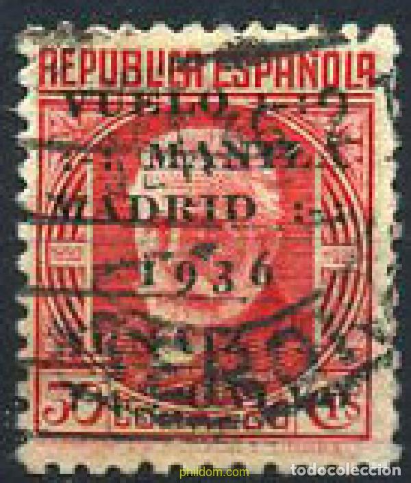 Sellos: 85533 USED ESPA&Ntilde;A 1936 VUELO MANILA-MADRID