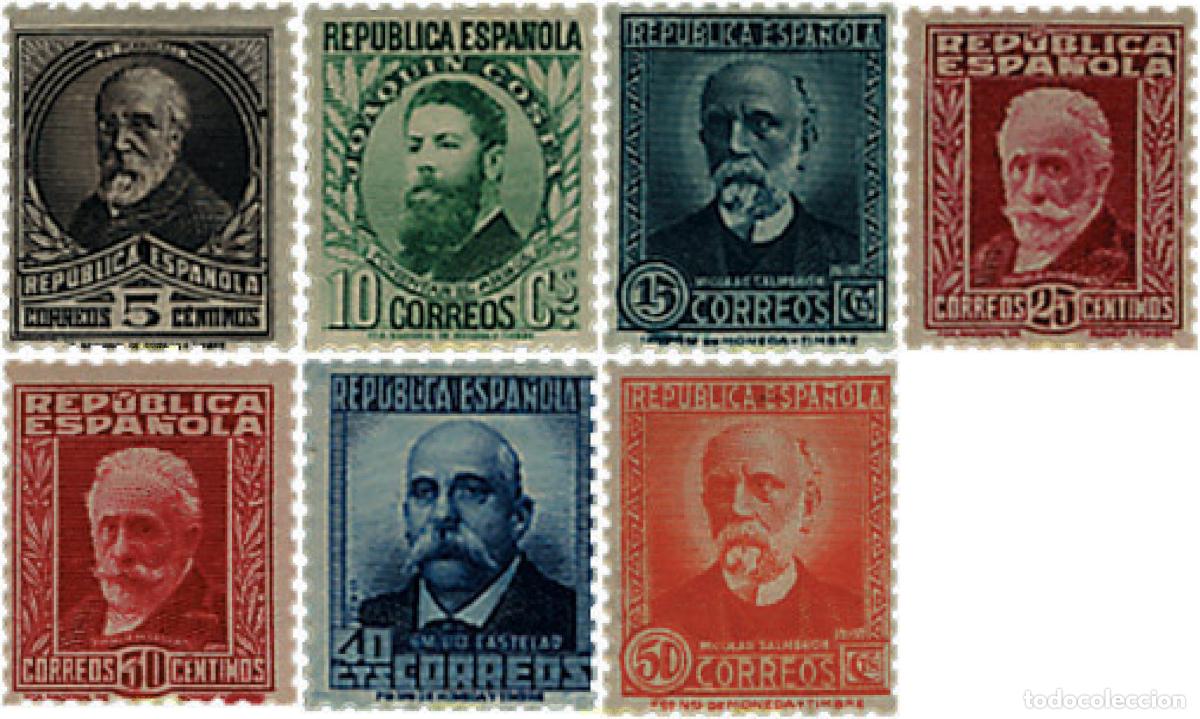 Sellos: 209464 HINGED ESPA&Ntilde;A 1931 PERSONAJES