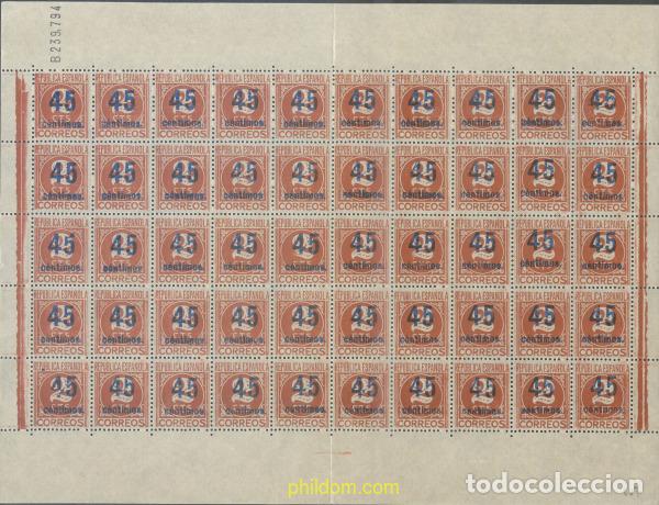 Stamps: 374249 MNH ESPA&Ntilde;A 1938 CIFRAS