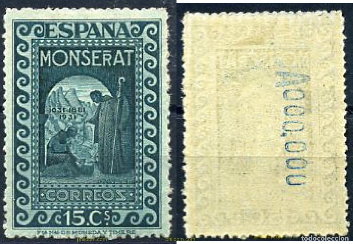 Sellos: 209519 HINGED ESPA&Ntilde;A 1931 9 CENTENARIO DEL MONASTERIO DE MONTSERRAT