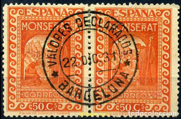 Stamps: 209539 USED ESPA&Ntilde;A 1931 9 CENTENARIO DEL MONASTERIO DE MONTSERRAT