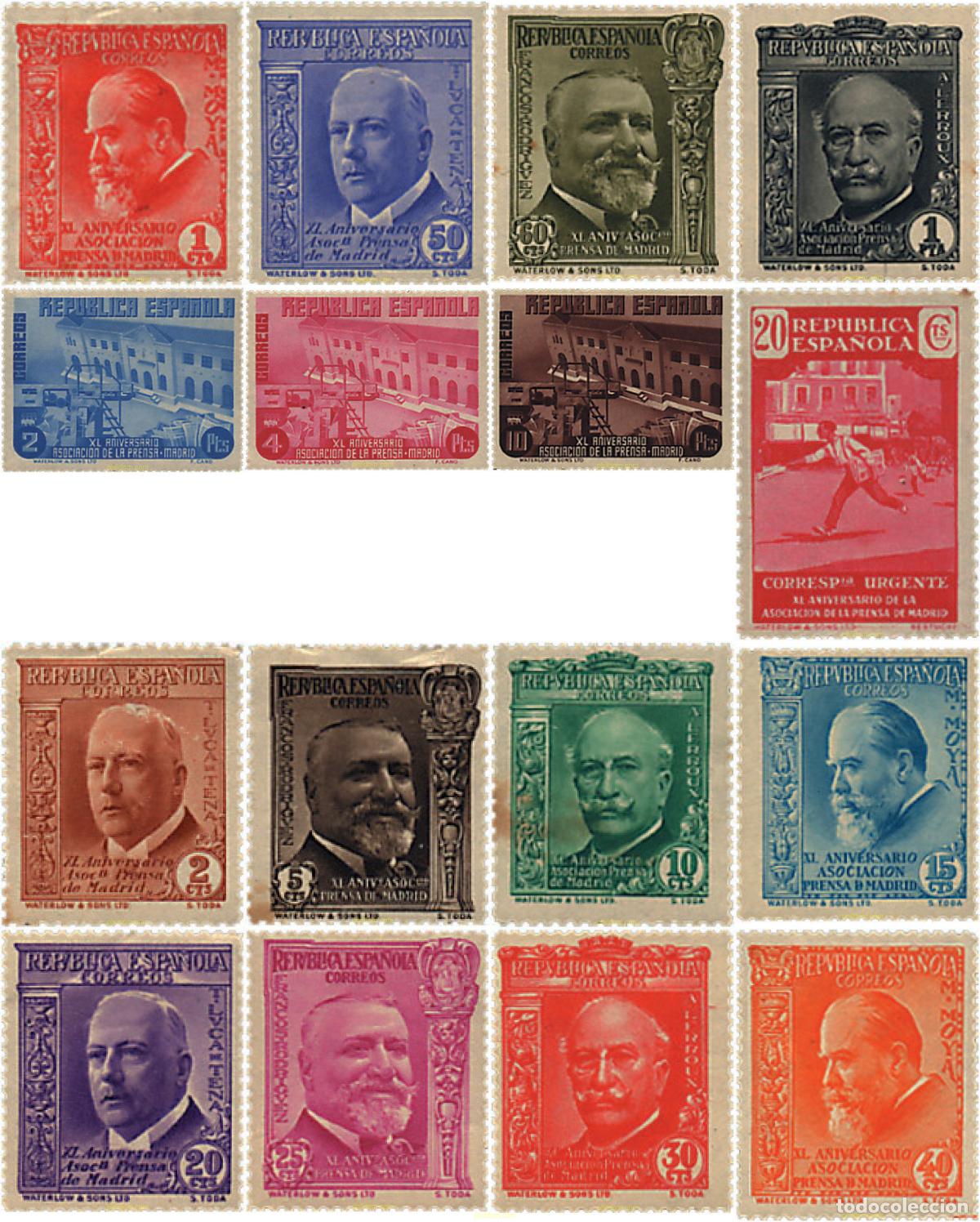 Sellos: 312730 HINGED ESPA&Ntilde;A 1936 40 ANIVERSARIO DE LA ASOCIACION DE LA PRENSA