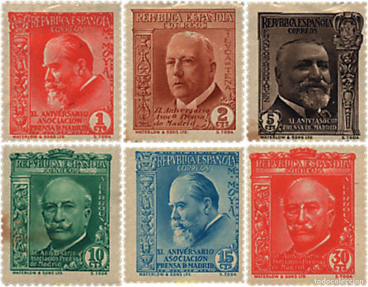 Sellos: 639948 MNH ESPA&Ntilde;A 1936 40 ANIVERSARIO DE LA ASOCIACION DE LA PRENSA