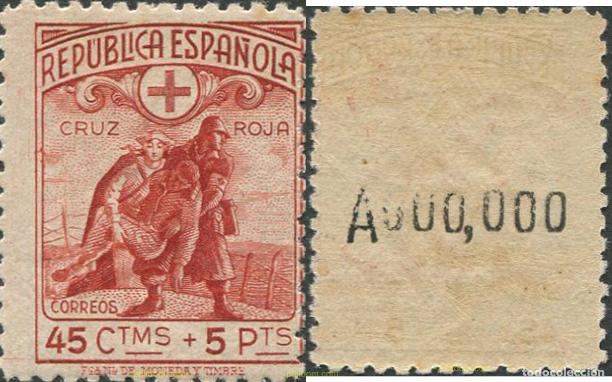 Sellos: 685779 MNH ESPA&Ntilde;A 1938 CRUZ ROJA ESPA&Ntilde;OLA