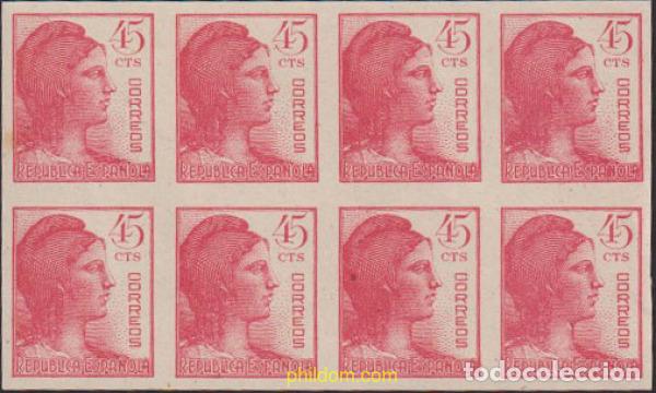 Sellos: 615091 MNH ESPA&Ntilde;A 1938 ALEGORIA DE LA REPUBLICA