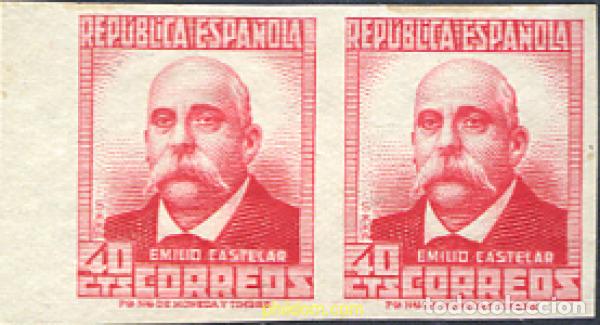 Sellos: 271982 HINGED ESPA&Ntilde;A 1936 CIFRA Y PERSONAJES