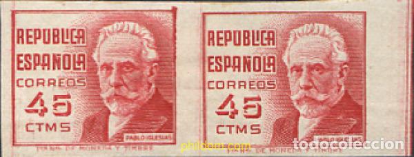 Sellos: 271983 HINGED ESPA&Ntilde;A 1936 CIFRA Y PERSONAJES