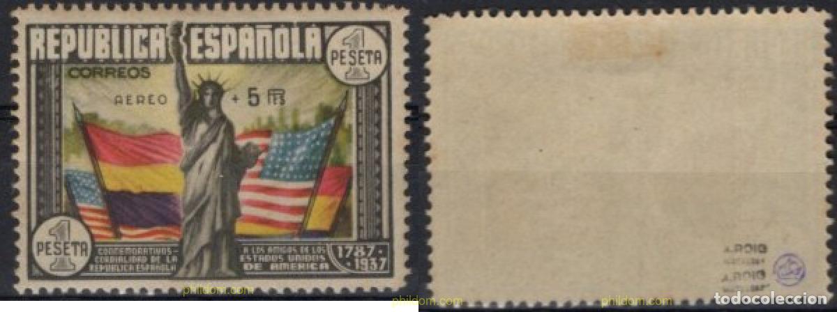 Sellos: 113574 HINGED ESPA&Ntilde;A 1938 150 ANIVERSARIO DE LA CONSTITUCION DE LOS ESTADOS UNIDOS