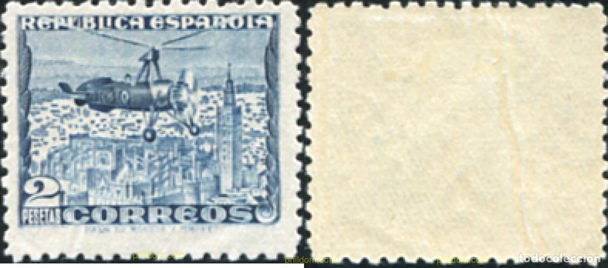 Francobolli: 209313 HINGED ESPA&Ntilde;A 1938 MONUMENTOS Y AUTOGIRO