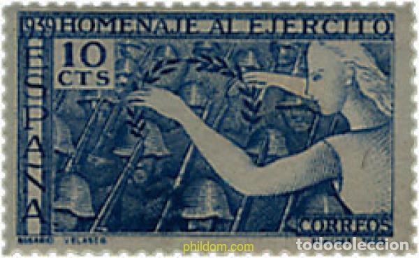 Sellos: 85558 MNH ESPA&Ntilde;A 1939 HOMENAJE AL EJERCITO