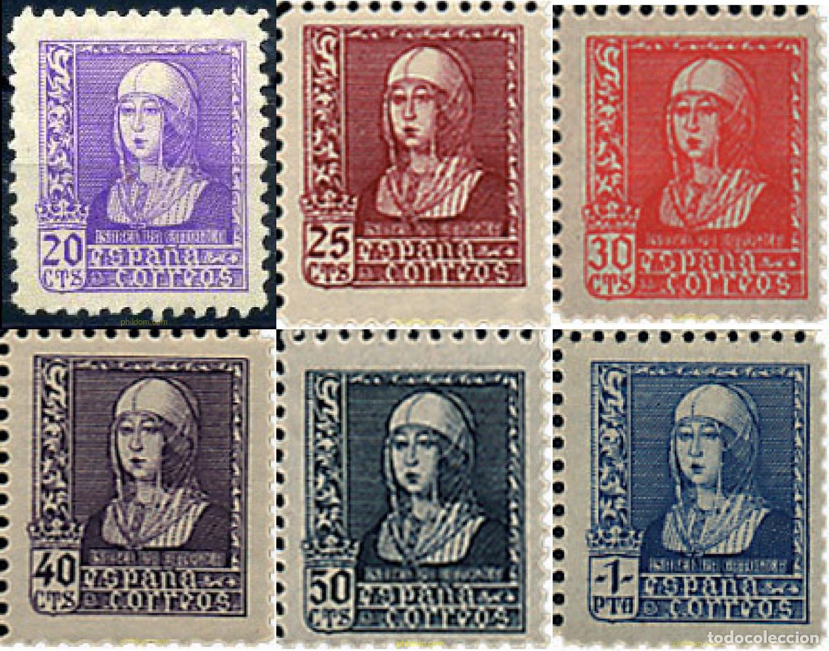 Sellos: 209197 HINGED ESPA&Ntilde;A 1938 ISABEL LA CATOLICA