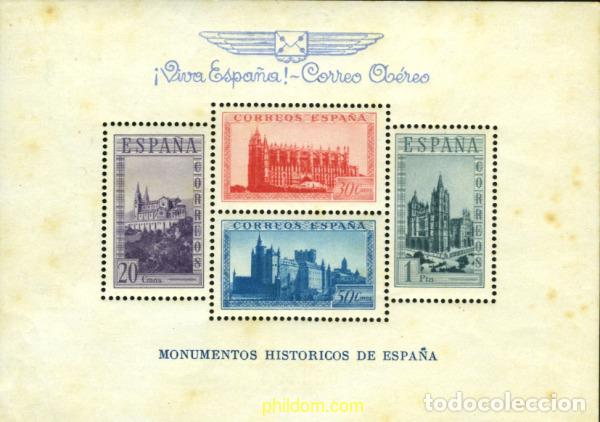 Sellos: 194312 MNH ESPA&Ntilde;A 1938 MONUMENTOS HISTORICOS