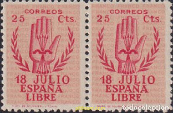 Sellos: 615805 MNH ESPA&Ntilde;A 1938 2 ANIVERSARIO DEL ALZAMIENTO NACIONAL