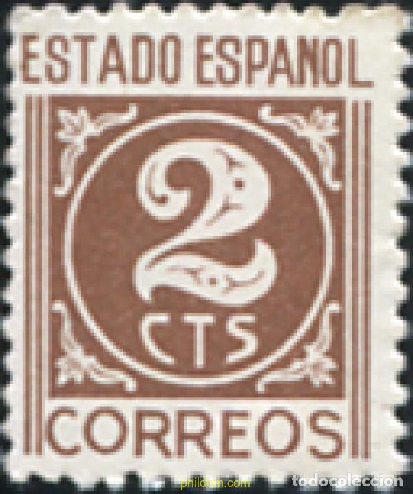 Sellos: 209254 MNH ESPA&Ntilde;A 1937 CIFRAS, CID E ISABEL II