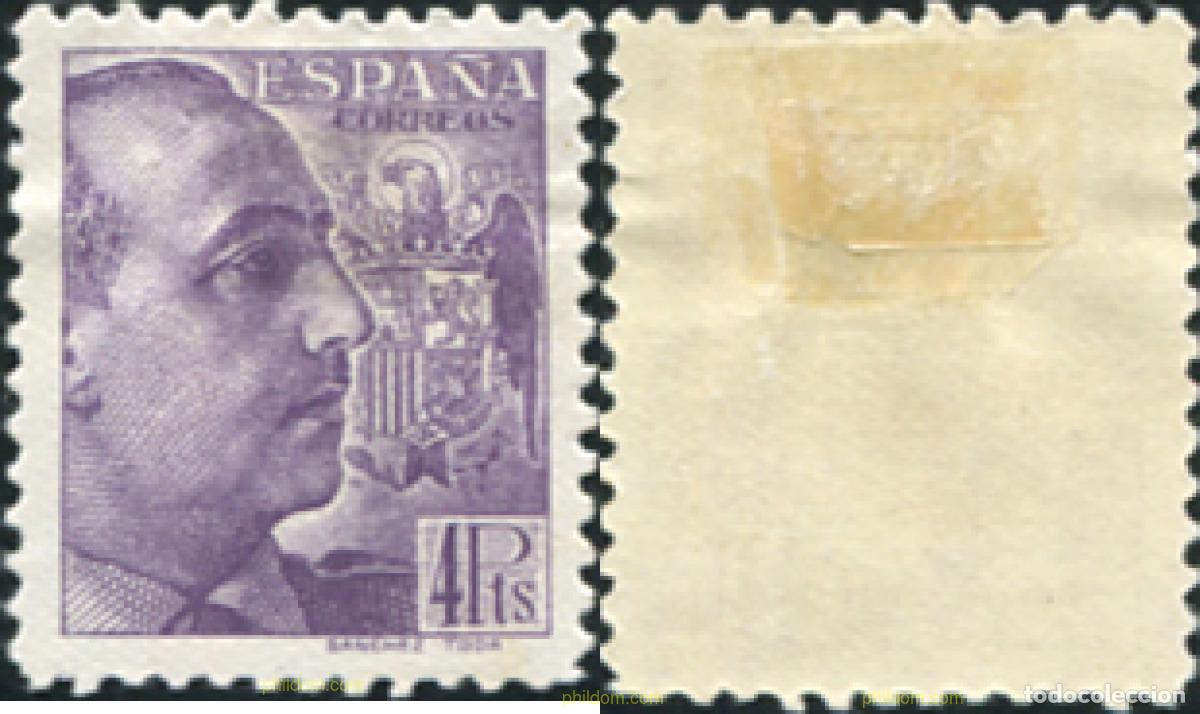 Sellos: 209190 HINGED ESPA&Ntilde;A 1939 GENERAL FRANCO
