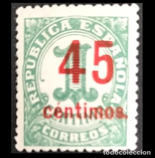 Sellos: Edifil 742 MH Espa&ntilde;a 1938 Cifras con fijasellos