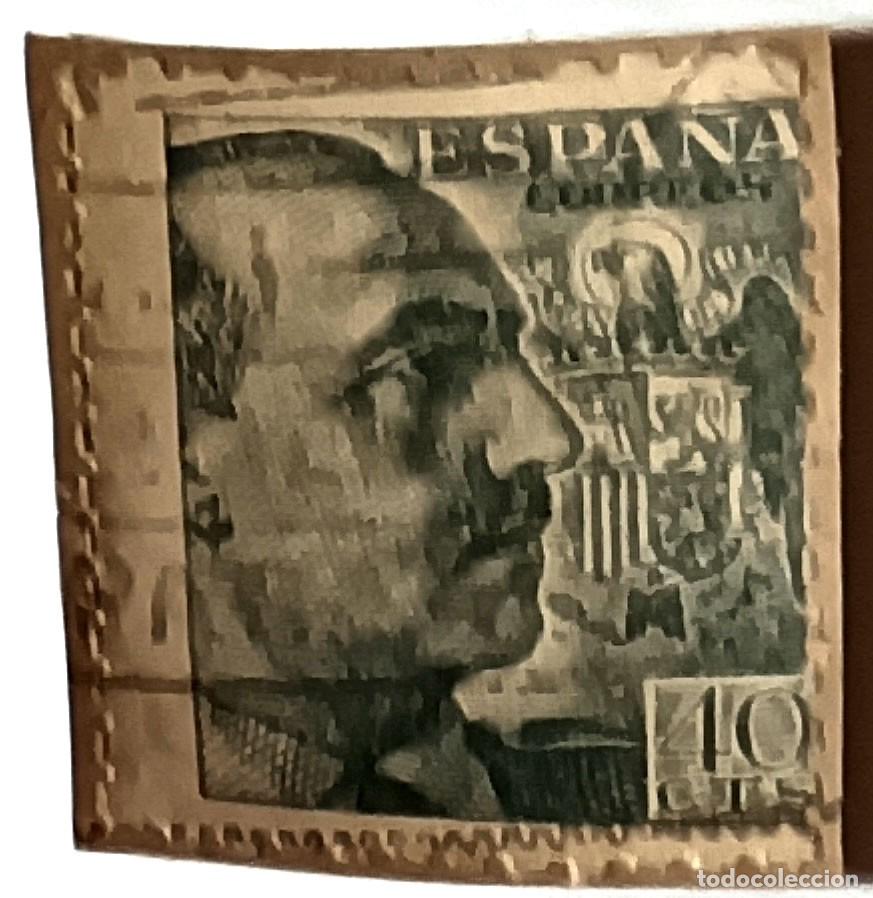 Sellos: SELLO ESPA&Ntilde;A 40 C&Eacute;NTIMOS &rdquo;GENERAL FRANCO&rdquo; MATASELLADO - A&Ntilde;OS 1939