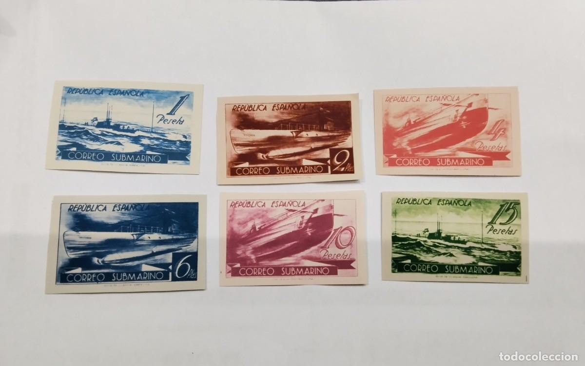 Sellos: ESPA&Ntilde;A - 1938 - II REPUBLICA - EDIFIL 775s/780s -SIN DENTAR -SERIE COMPLETA - MNH** - NUEVOS