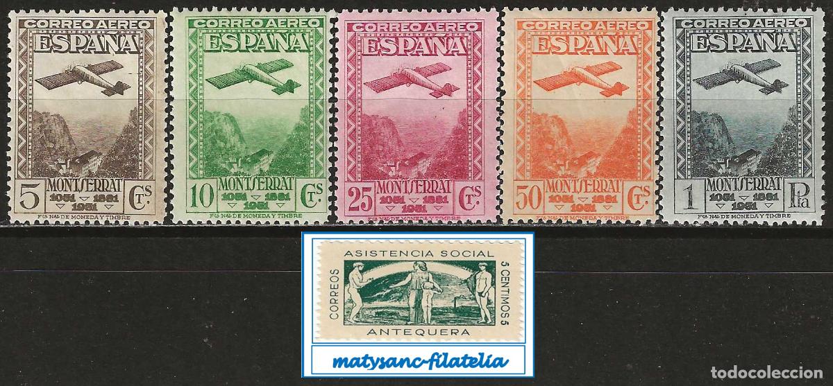 Francobolli: ESPA&Ntilde;A 1931. EDIFIL 650/654. SERIE COMPLETA &rdquo;FUNDACI&Oacute;N DE MOTSERRAT&rdquo;. MNH***
