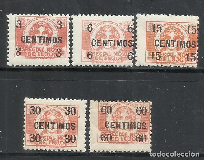 Sellos: Q507P-SELLOS FISCALES REP&Uacute;BLICA 1935 18,00&euro; ESPECIAL MOVIL LUJO NUEVOS MNH**CORONA MURAL REPUBLICA