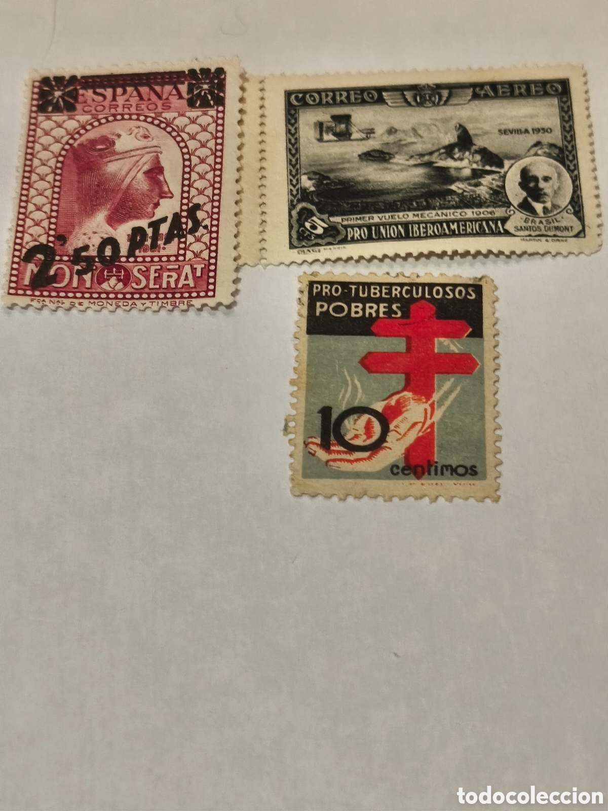 Selos: 3 sellos del 1 centenario nuevos con su goma original los de la foto **