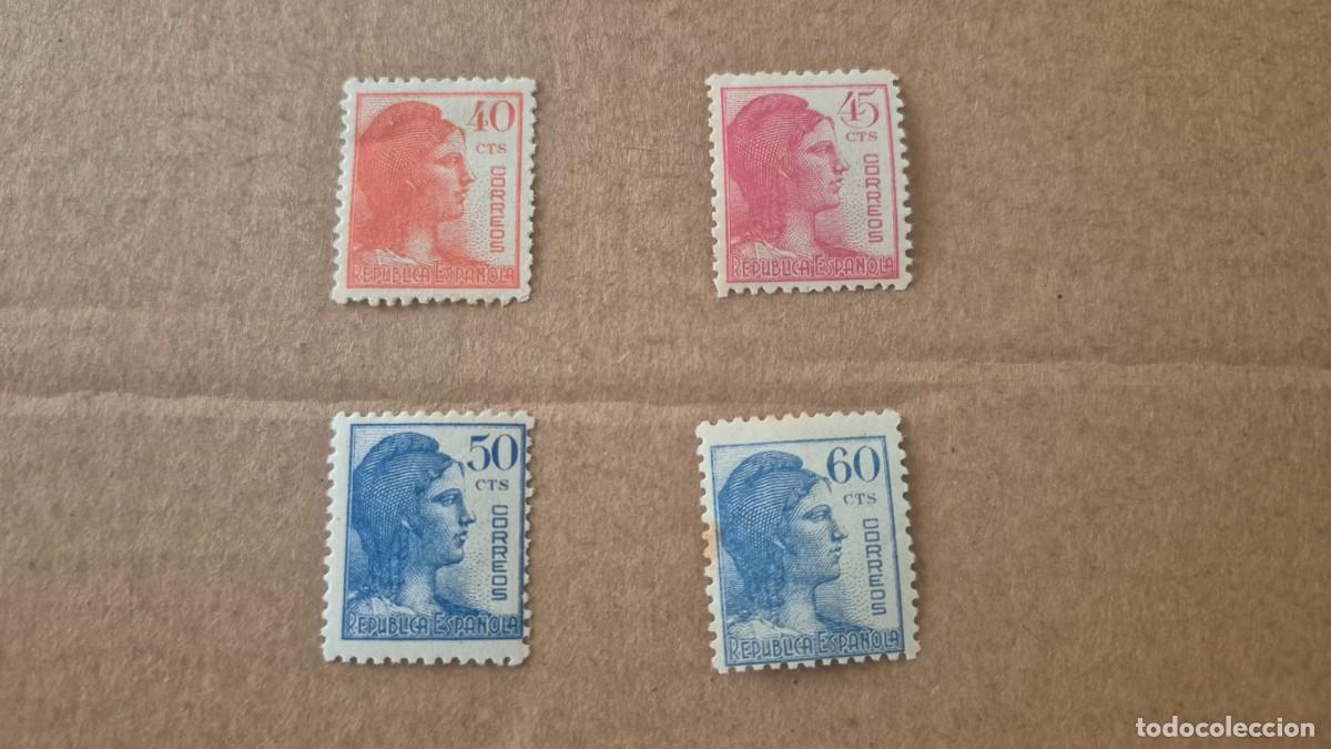 Sellos: LOTE SELLOS ESPA&Ntilde;A 1938 ALEGORIA DE LA REPUBLICA