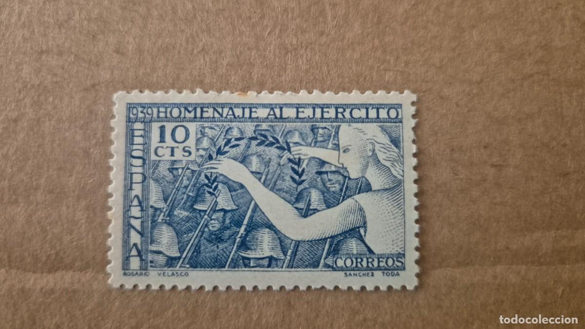 Sellos: LOTE SELLOS ESPA&Ntilde;A 1939 HOMENAJE AL EJERCITO