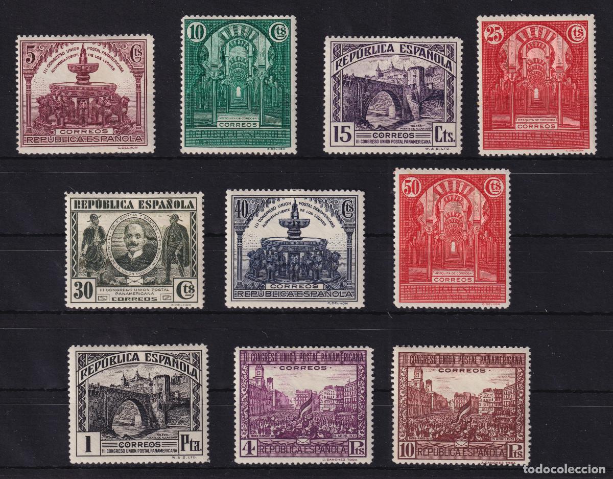Sellos: ESPA&Ntilde;A UNION POSTAL PANAMERICANA ** 604/613 - A&Ntilde;O 1931 - MNH