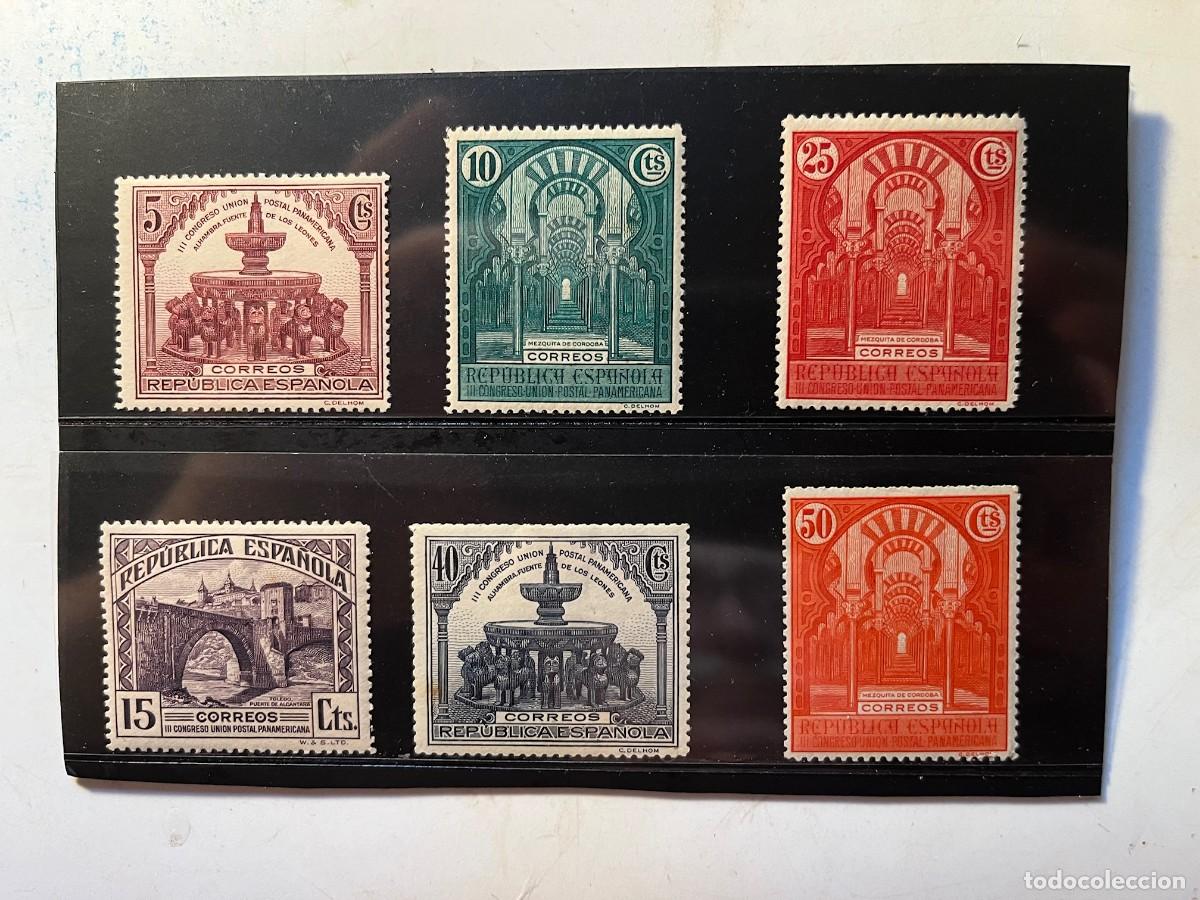 Sellos: 1930,union iberoamericana,centrados,goma,color,MN*
