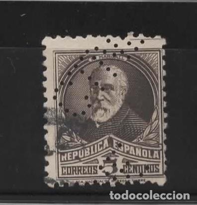 Sellos: ESPA&Ntilde;A SEGUNDA REPUBLICA 1930S SELLO PERFORADO PERFIN CTNE COMPA&Ntilde;IA TELEFONICA SPANISH TELEPHONE CO
