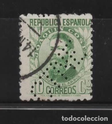 Sellos: ESPA&Ntilde;A SEGUNDA REPUBLICA 1930S SELLO PERFORADO PERFIN CTNE COMPA&Ntilde;IA TELEFONICA SPANISH TELEPHONE CO