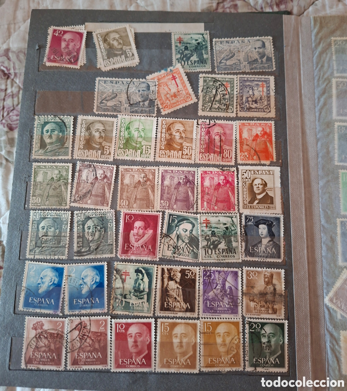 Sellos: Lote 358 sellos vintage + &aacute;lbum