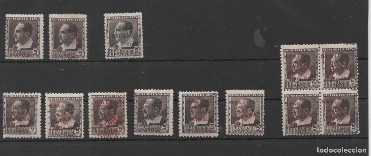 Sellos: SEGUNDA REPUBLICA BLASCO IBA&Ntilde;EZ 5 CTS VARIEDADES