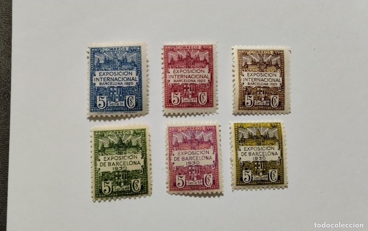 Briefmarken: ESPA&Ntilde;A - 1930 - BARCELONA EDIFIL 1/6 - SERIE COMPLETA - MNH** - NUEVOS
