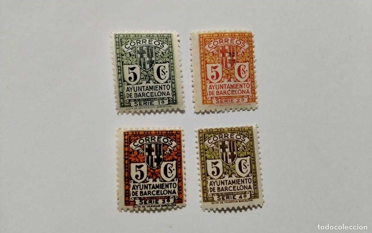 Briefmarken: ESPA&Ntilde;A - 1932 - BARCELONA EDIFIL 9/12 - SERIE COMPLETA - MNH** - NUEVOS