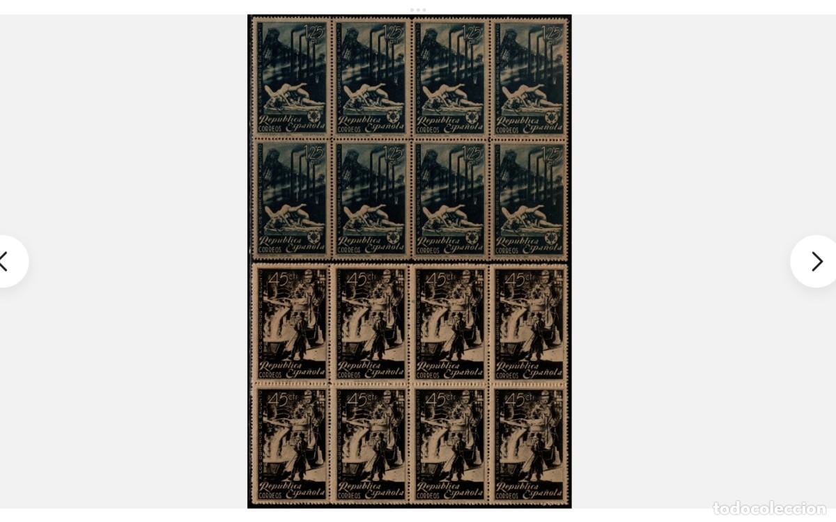 Stamps: ESPA&Ntilde;A - 1938 - EDIFIL 773/774 - SERIE COMPLETA EN BLOQUE DE 8 - MNH** - NUEVOS