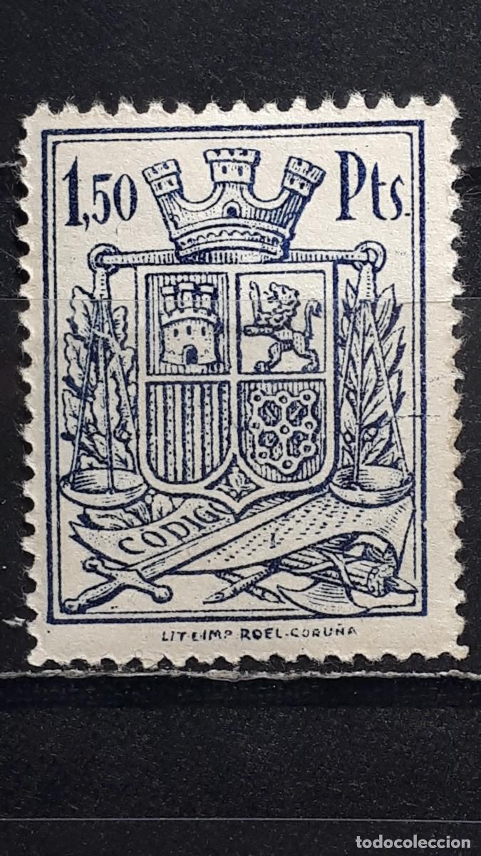 Sellos: ESPA&Ntilde;A. FISCAL. **. A&ntilde;o 1936. REPUBLICA