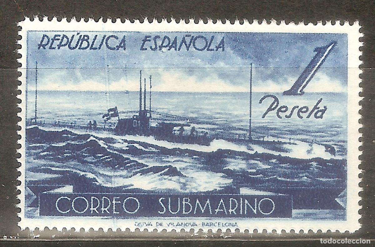Timbres: 1938 CORREO SUBMARINO EDIFIL 775** SIN FIJASELLOS