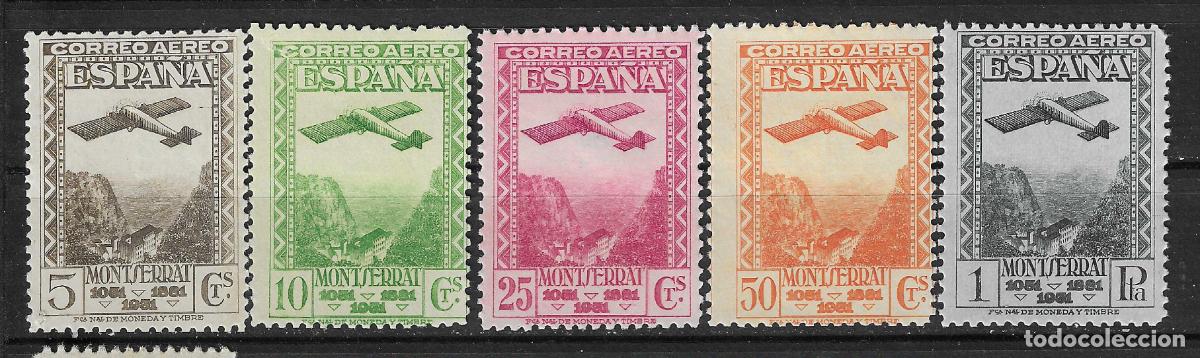 Francobolli: 1931 MONSERRAT AEREA EDIFIL 650/654** SIN FIJASELLOS BUENOS CENTRAJES