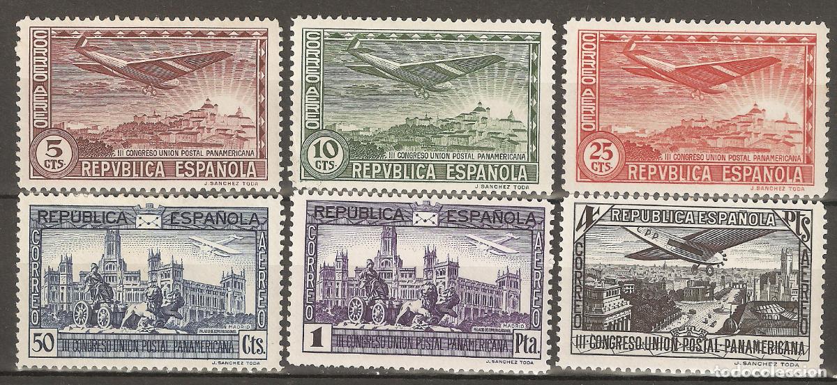 Francobolli: 1931 CONGRESO UPP EDIFIL 614/9* CON FIJASELLOS