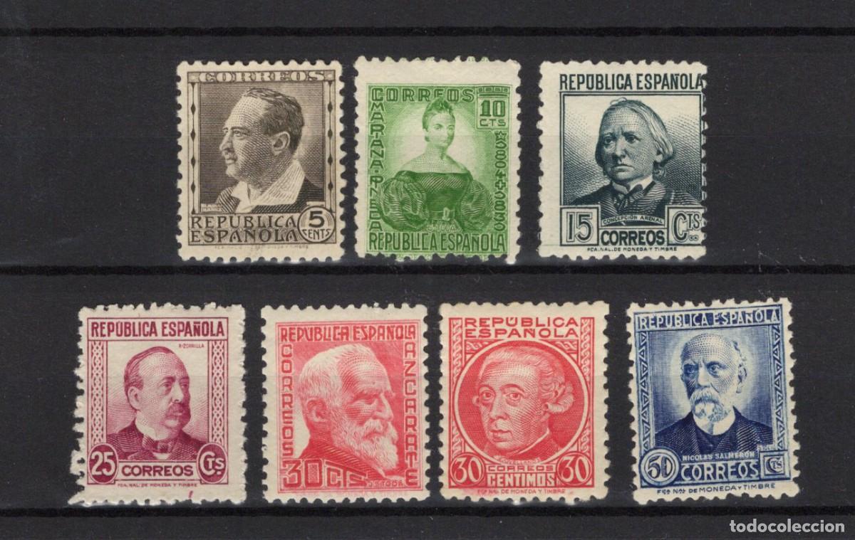 Sellos: PC992 Sellos Espa&ntilde;a a&ntilde;o 1933/35 EDIFIL 681/688** sellos originales en NUEVO SERIE COMPLETA v.c 45 &euro;