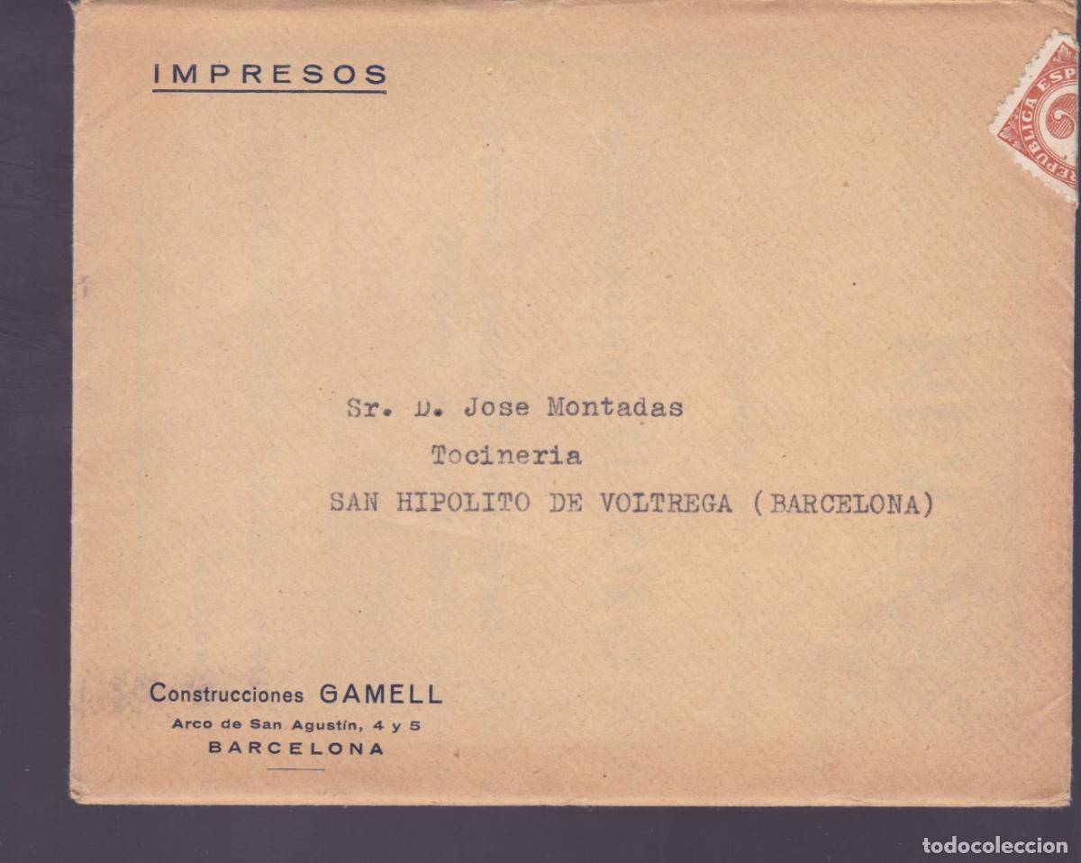 Sellos: F27-2- Carta Rep&uacute;blica Publicidad Neveras CAMELLO. Con Folleto